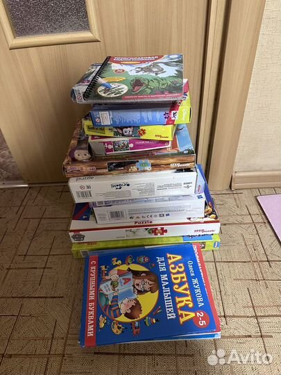 Пазлы, книги