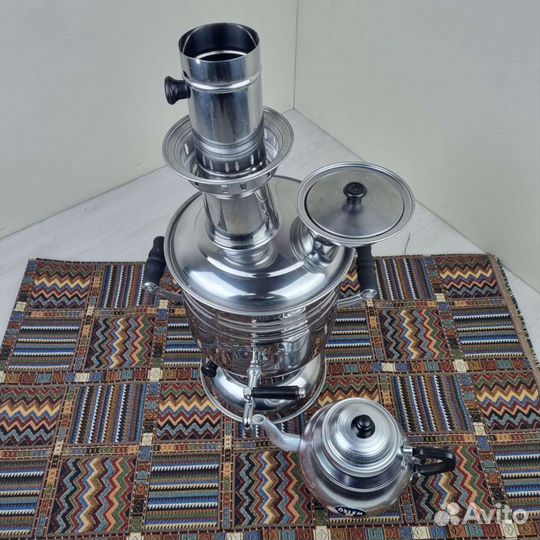 Дровяной самовар 4л+1л