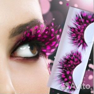 Накладные ресницы, перьевые ресницы, тату-стикеры