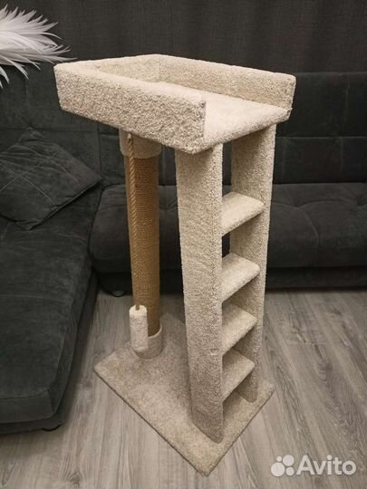 Когтеточка домик для кошки новый