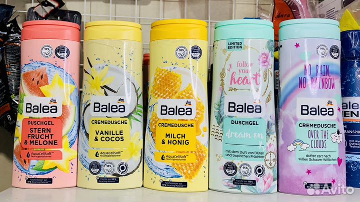 Шампуни и гели для душа balea