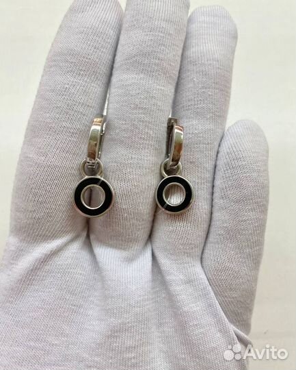 Серебряные серьги с подвесками