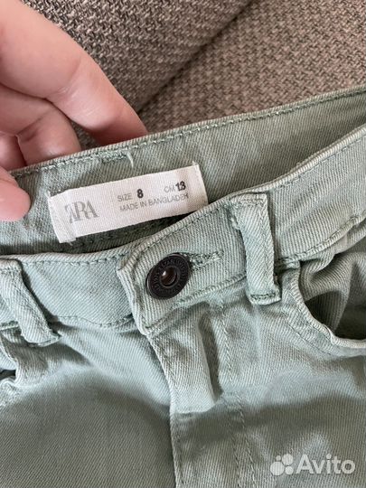 Джинсовые шорты zara 8 и 9 лет