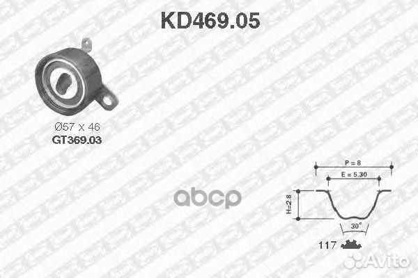 Комплект ремня грм KD46905 NTN-SNR
