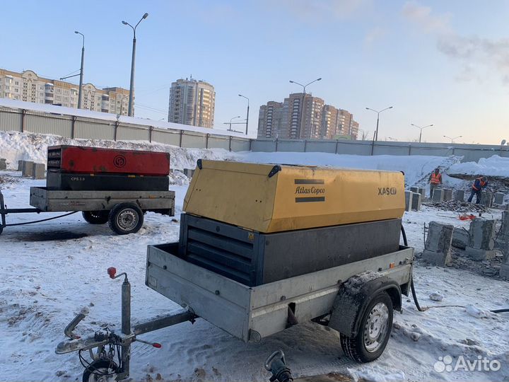 Аренда компрессора с отбойными молотками