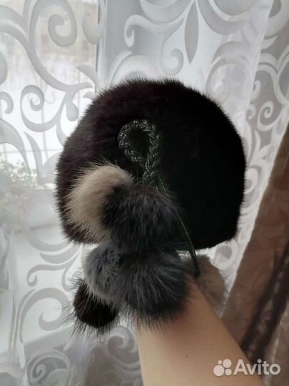 Шапка женская норковая