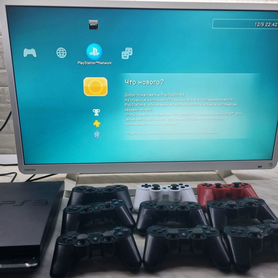 Sony playstation 3 slim 320gb + Прошитая + игры