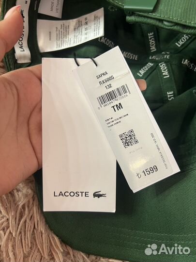 Кепка lacoste оригинальная новая