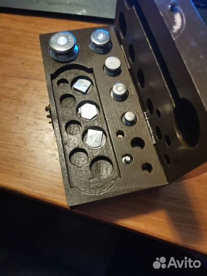 Набор разновесов В коробке СССР +безмен