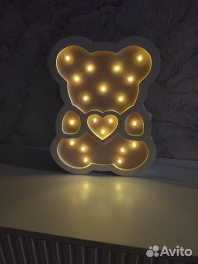 Светильник мишка 29 см