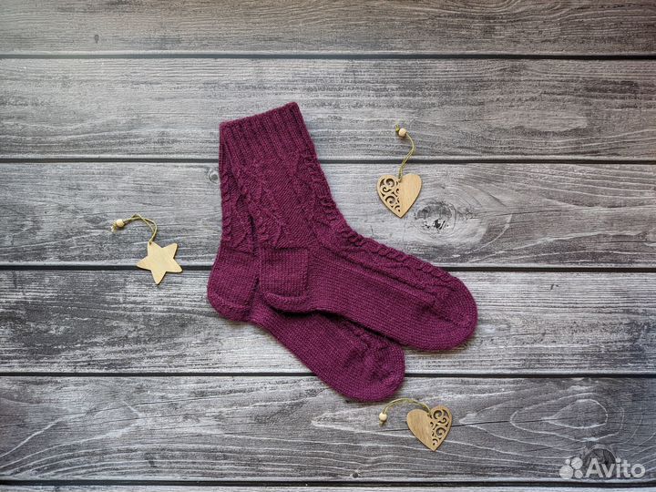 Носки вязаные женские