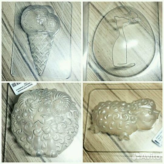 Силиконовые и пластиковые формы для мыла