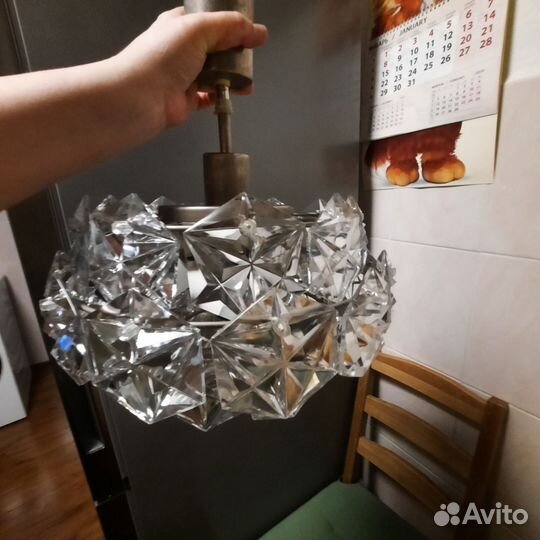 Люстра потолочная бу хрустальная