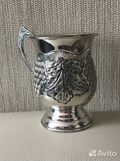 Красивая кружка Серебро 925 проба