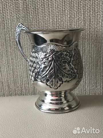 Красивая кружка Серебро 925 проба