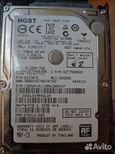Жесткий диск 500gb 2.5 дюйма для ноутбука