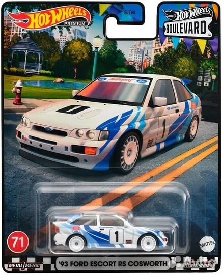 Коллекционная машинка Hot Wheels '93 Ford Escort