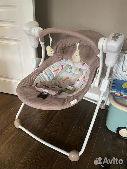 Электрокачели Pituso Viola Веіде/Бежевый Жираф