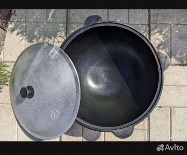 Казан чугунный 12 литров