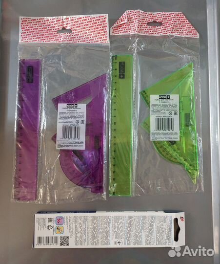 Набор для черчения, цветные карандаши новые