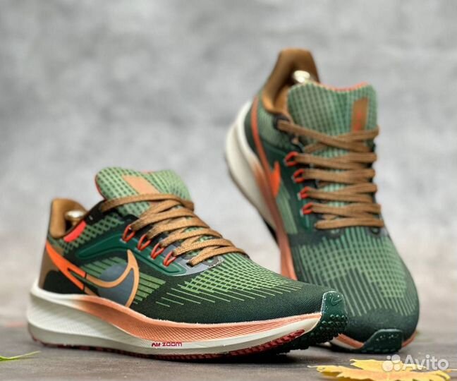 Nike pegasus trail 2 зел-оранж разм. 43