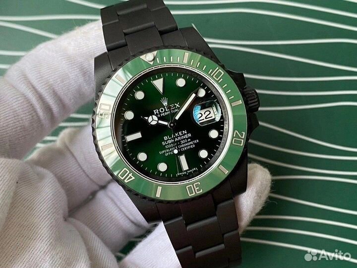 Часы Rolex Blaken Submariner Date LV (black, DLC)