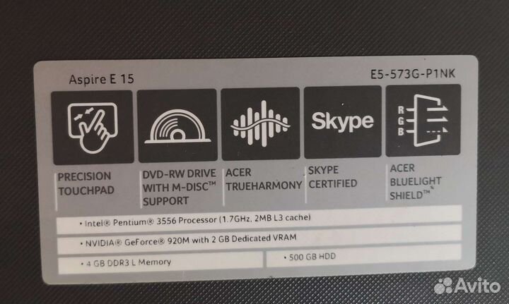 Ноутбук Acer Aspire E5-573G-P1NK