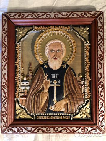 Икона Сергий Радонежский