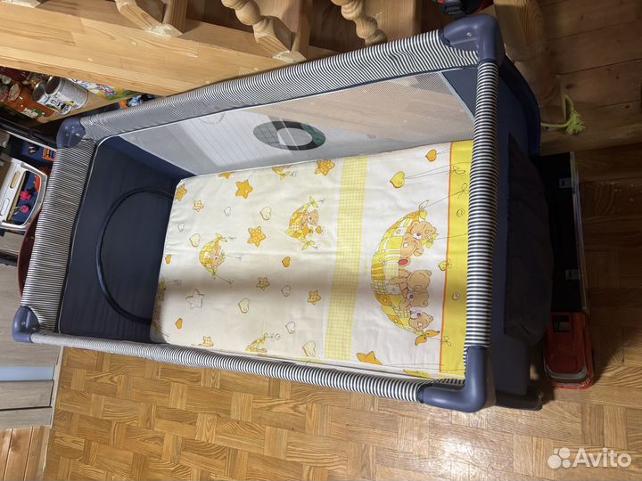 Детская кровать манеж с матрасом