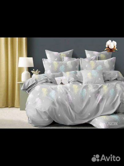 Постельное белье евро новое