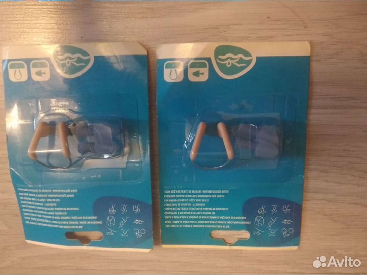 Набор новый для плавания/ныряния. Беруши и зажим