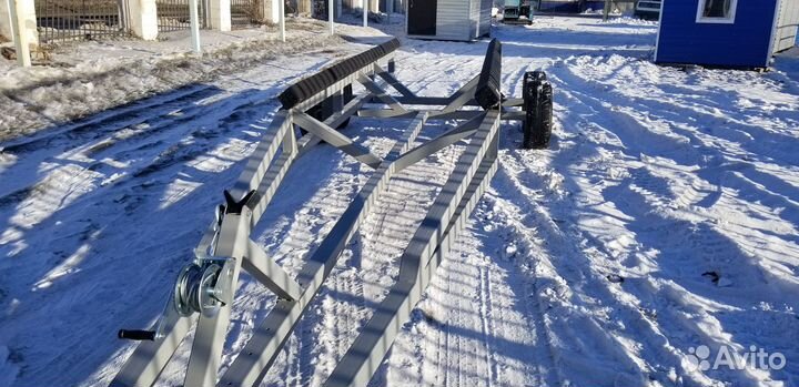 Портовая телега прицеп для катера лодки и яхты НДС