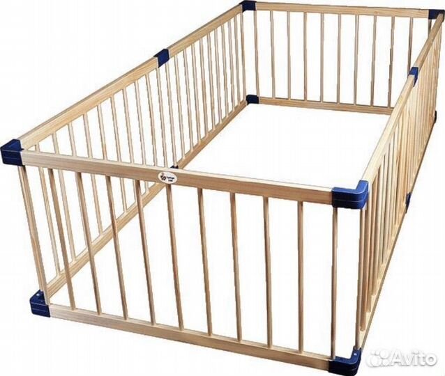 Манеж детский большой деревянный
