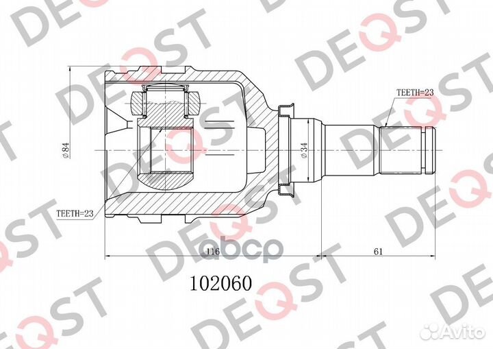 ШРУС toyota carina T170/T190/corolla VI-viii E9