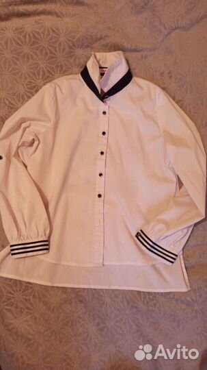 Рубашка белая для девочки 146