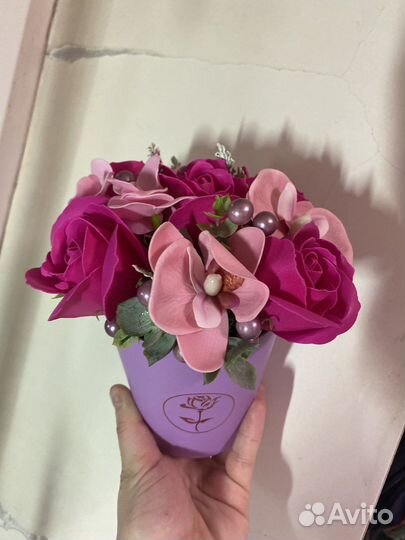 Букет цветов из мыла розы из мыла