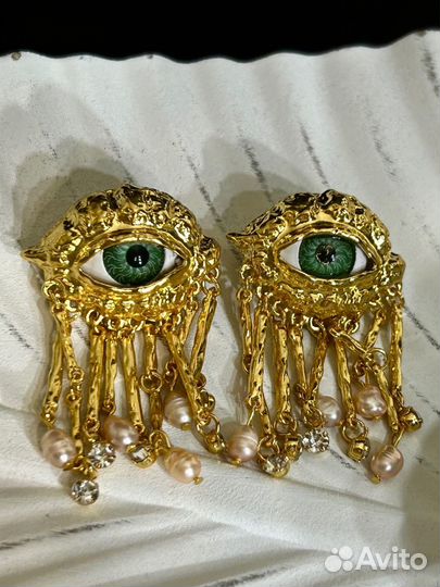 Комплект Серьги кольцо Schiaparelli Style