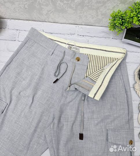 Брюки карго мужские Brunello Cucinelli