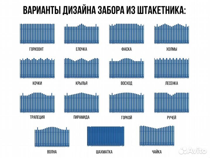 Металлоштакетник для палисадника