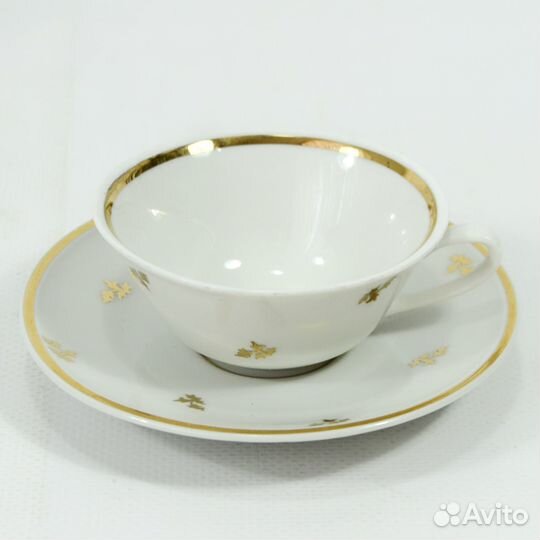 Weimar германия Кофе пара фарфор золото цветок