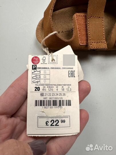 Новые сандалии Zara 20 и 23 размер