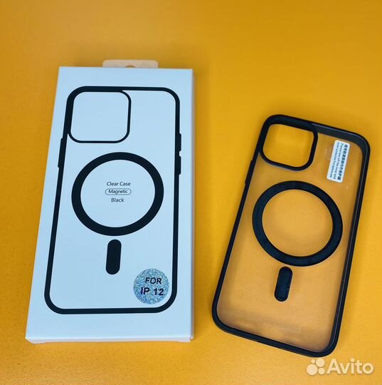 Чехол на iPhone 12 с magsafe черный