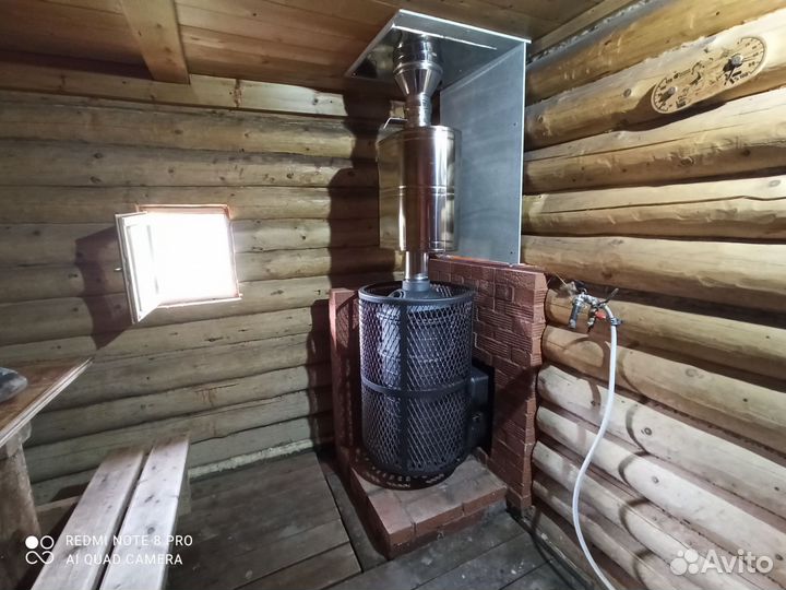 Установка банных печей дровяных и электрических