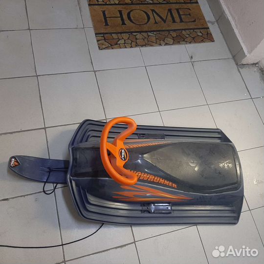 Детский снегокат с ручкой