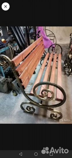 Скамья садовая