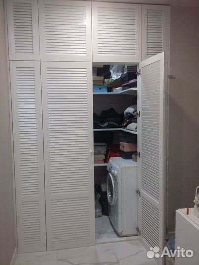 Жалюзийные реечные двери для ниши, шкафа