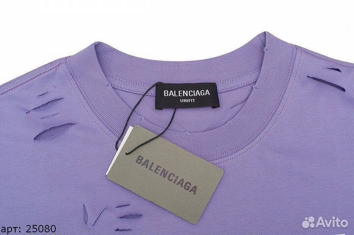 Футболка Balenciaga фиолетовая