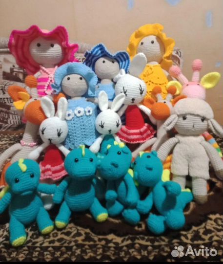 Вязанные игрушки ручной работы