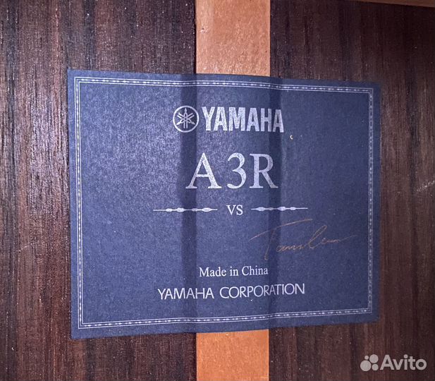 Полный массив Yamaha A3R гитара