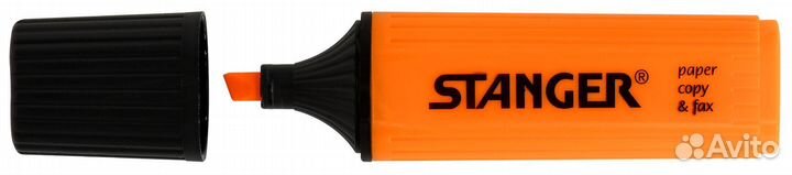 Текстмаркер Stanger оранжевый, уп. 9 штук